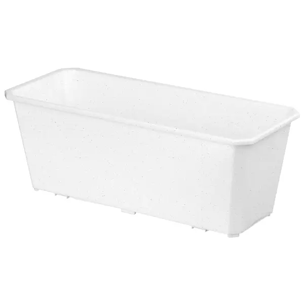 Ящик балконный Homver 40x17x15 см v7 л пластик мраморный