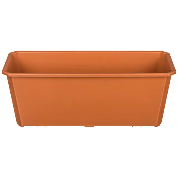 Ящик балконный Homver 40x17x15 см v7 л пластик терракотовый