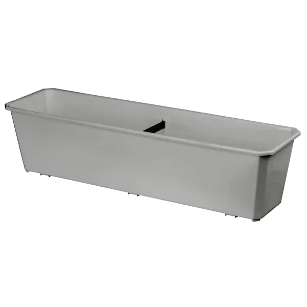 Ящик балконный Homver 60x17x15 см пластик цвет светло-серый