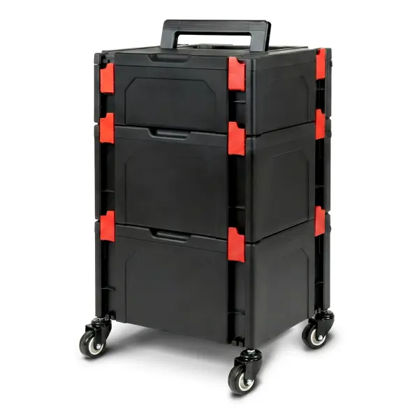 Ящик для инструментов Jettools Pro 395x295x670 мм, пластик 3 шт.