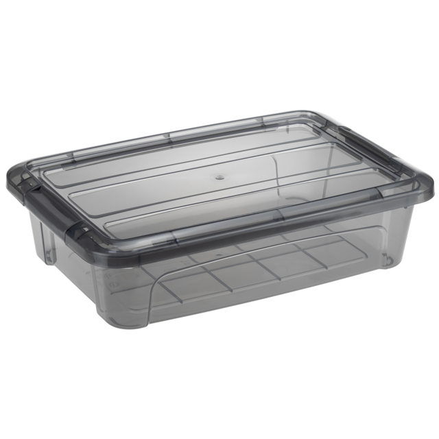 ящик IDEA КИП 2,8л 20x30x8cм пластик с клипсами, крышкой