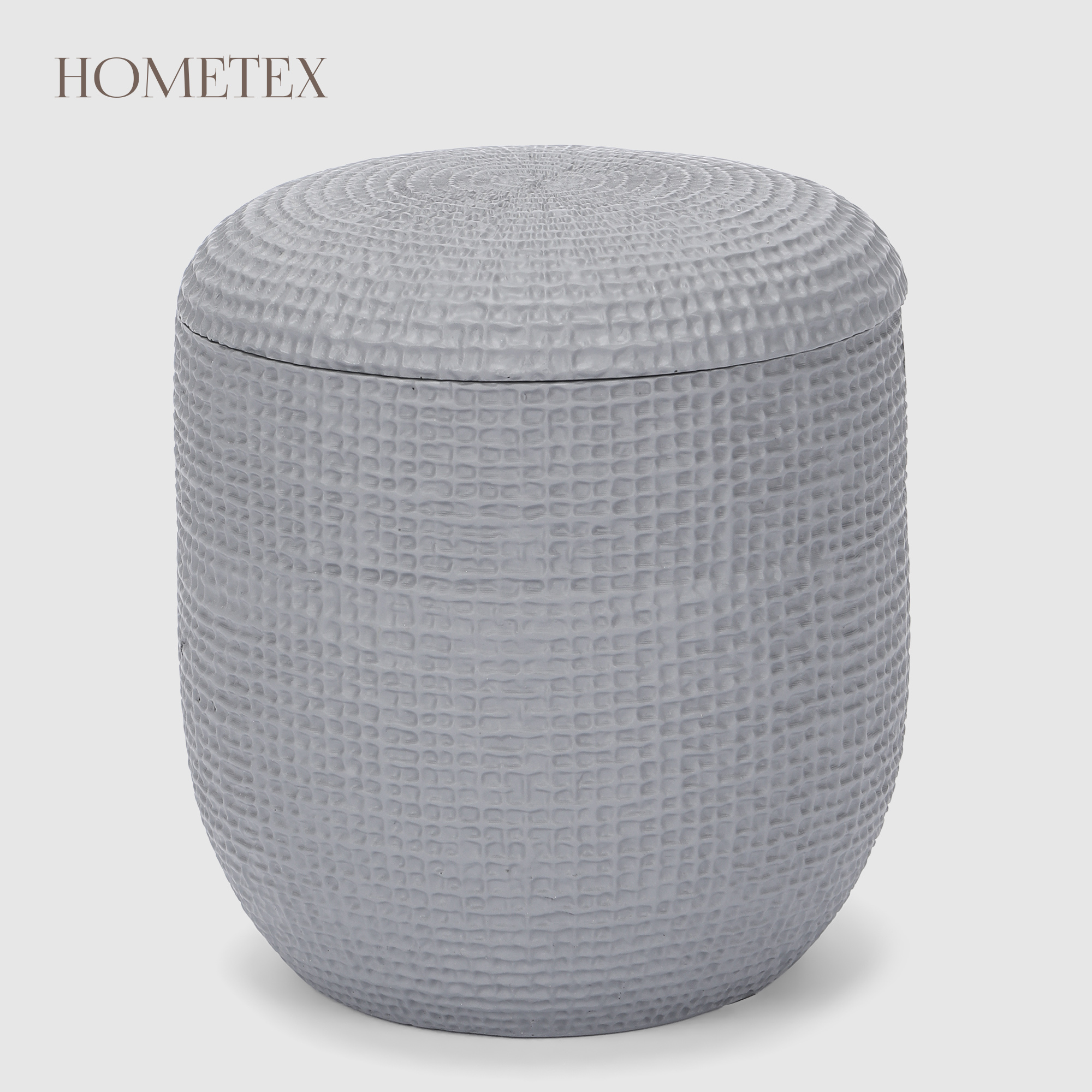 Ёмкость Hometex Клетка для ватных дисков, тёмно-серый