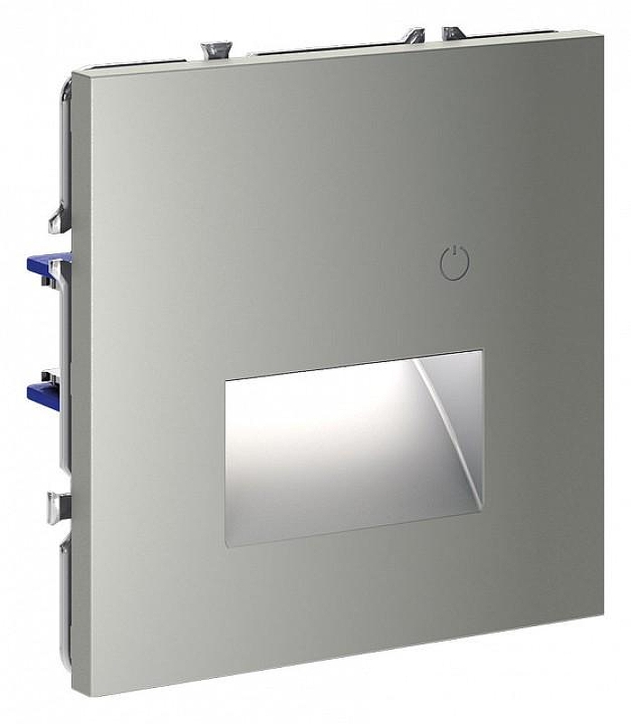 Заглушка для поста с подсветкой, без рамки Voltum S70 VLS070705 цвет Сталь