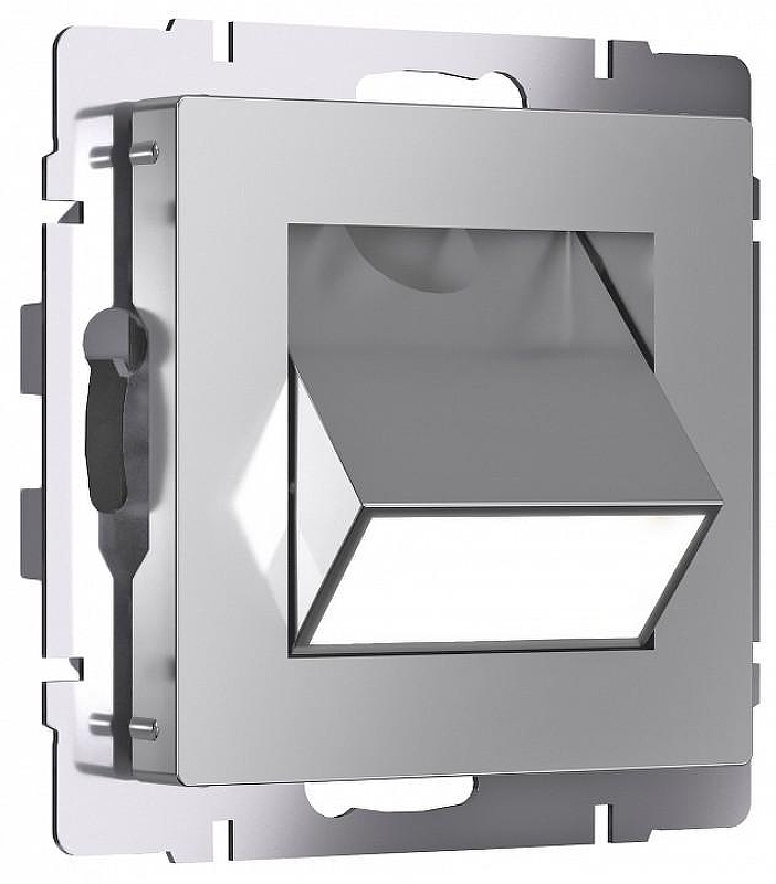 Заглушка для поста с подсветкой, без рамки Werkel серебряные W1154706 цвет Серебро