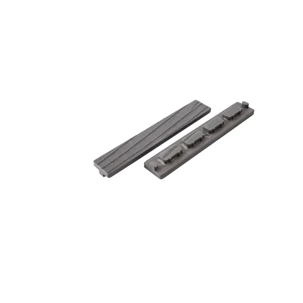 Заглушка для террасной доски T-Decks 150x25 мм ДПК цвет серый