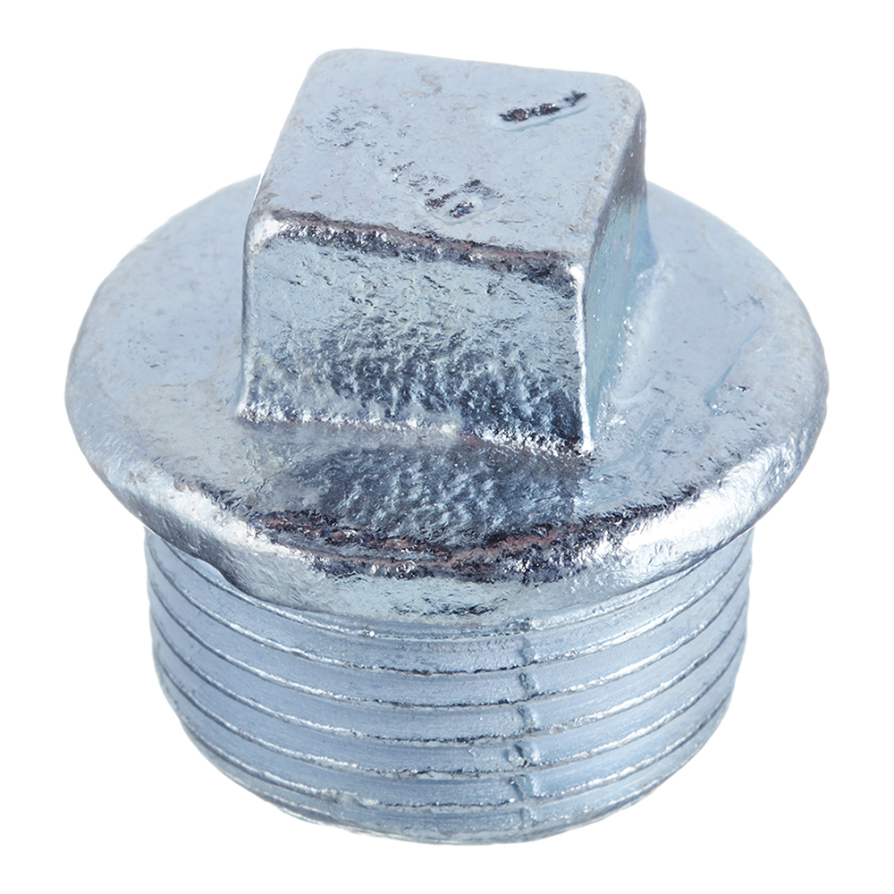 Заглушка Gebo Platinum 1 НР(ш) чугунная оцинкованная (290-6V)