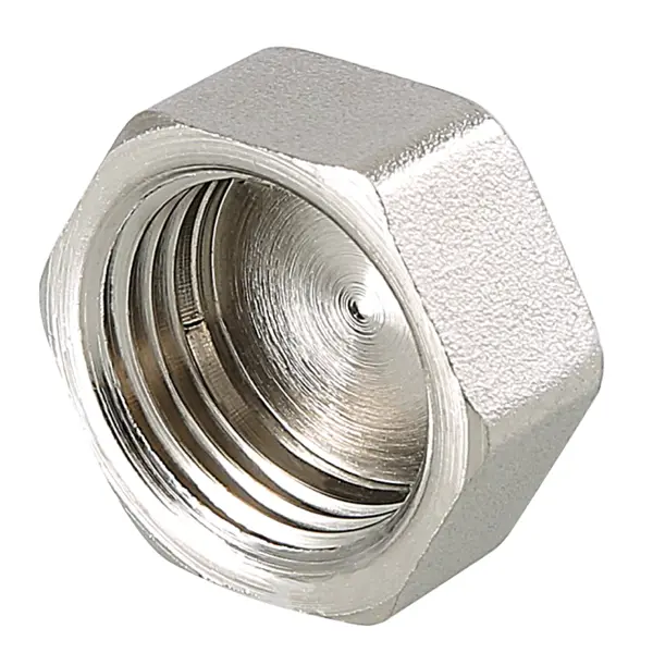 Заглушка Valtec 1 1/4" ВР мм никелированная латунь S59010007