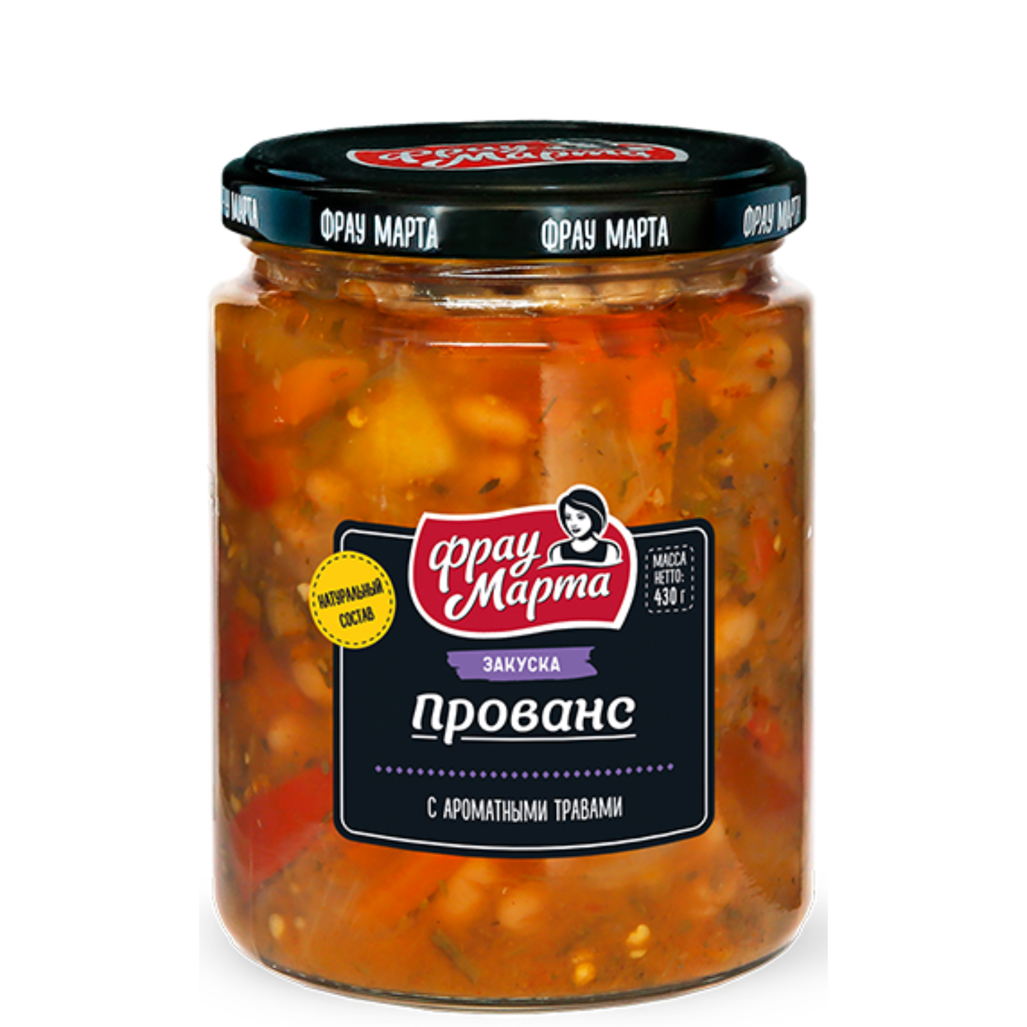 Закуска Прованс Фрау Марта стеклянная банка 430 г