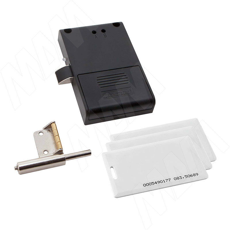 Замок электронный RFID для 1-ой двери, выдвижной, скрытый монтаж, частота 125 кГц (SDCW125BK)