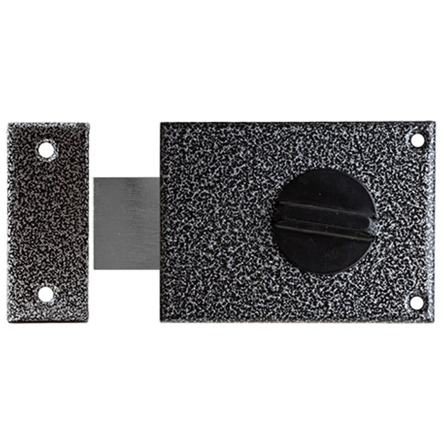 замок накладной Apecs R01-C-GR (ЗН1-1 А) цилиндровый 1 ригель