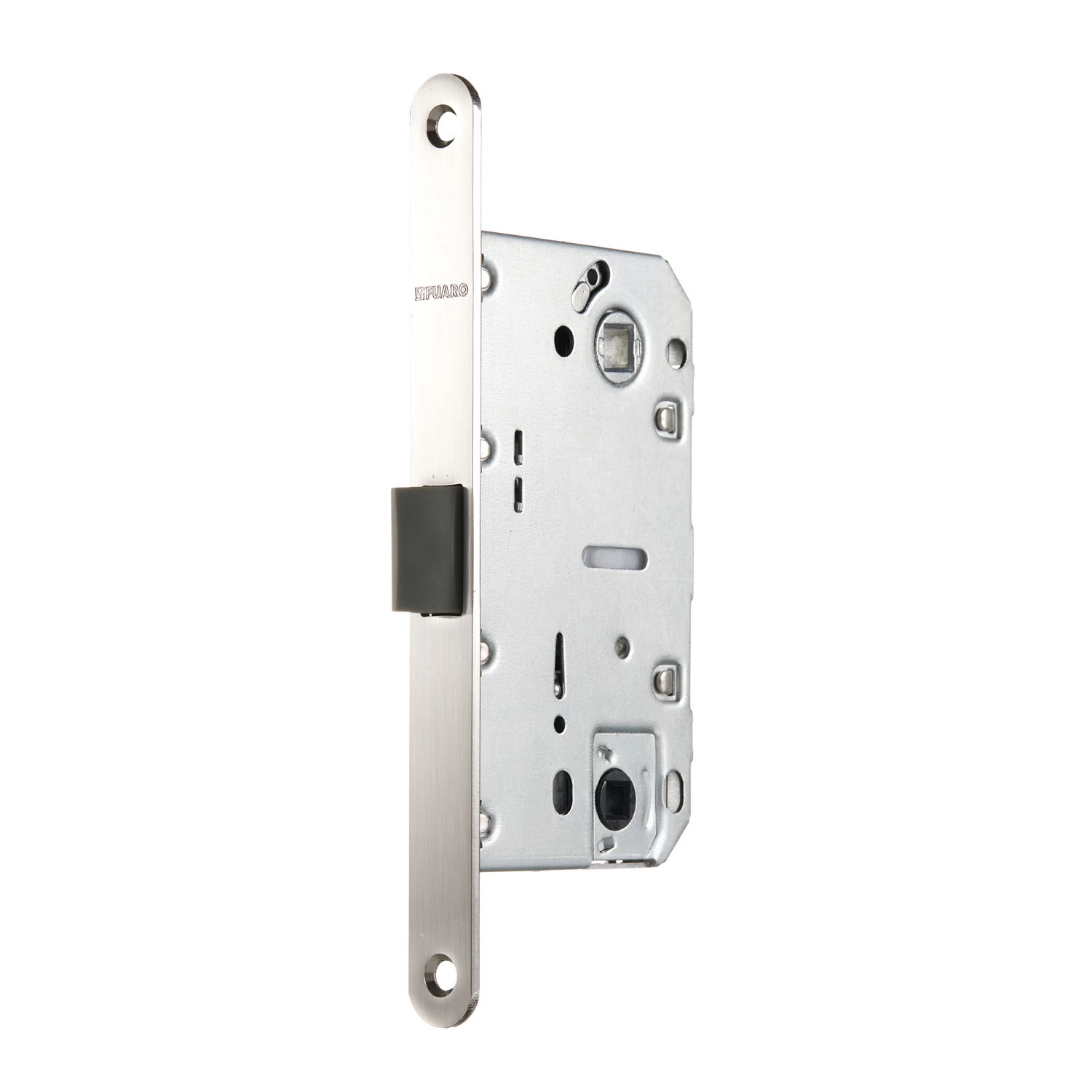 Замок врезной Fuaro PLASTP96WC-50 SN для межкомнатной двери под фиксатор матовый никель