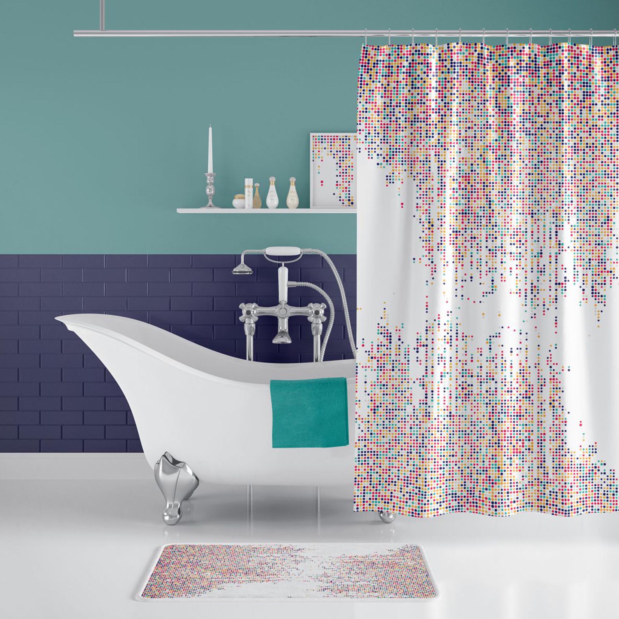 Занавеска для ванны Retro textil Tropikhome dotted