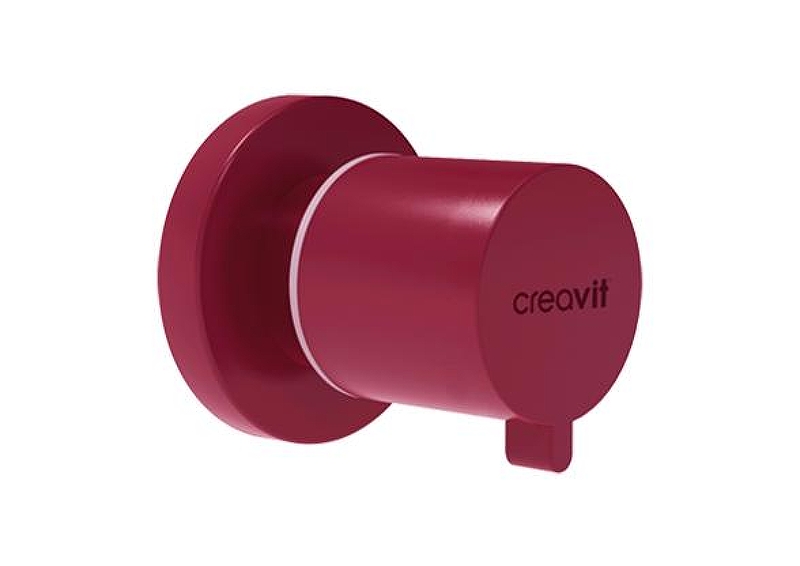 Запорный вентиль Creavit AC50L.BRY цвет Берри матовый