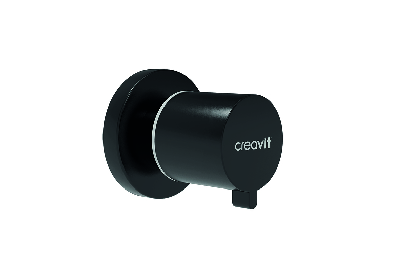 Запорный вентиль Creavit AC50L.SYM цвет Черный матовый