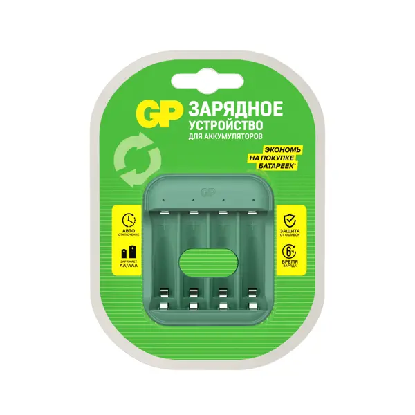 Зарядное устройство для аккумуляторов GP B423CS 4 аккумулятора