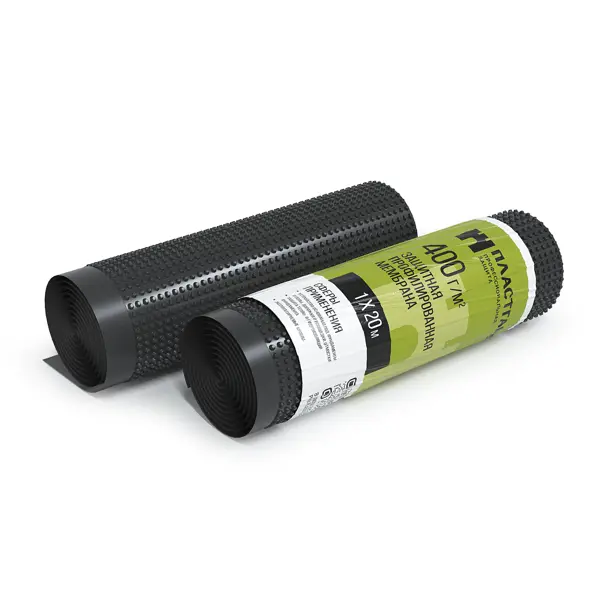 Защитно-дренажная мембрана Plastguard 400 г/м² 1x20 м 20 м²
