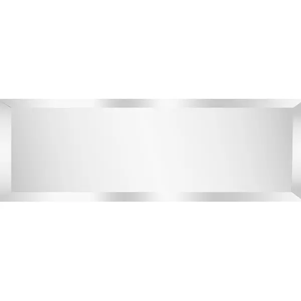 Зеркальная плитка Omega Glass NNLM37 прямоугольная 30x10 см глянцевая цвет серебро 1 шт.