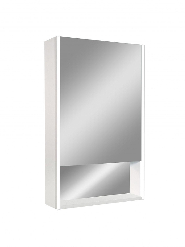 Зеркальный шкаф Art&Max Foggia 60 R AM-Fog-600-800-1D-R-DS-F-White с подсветкой цвет Белый