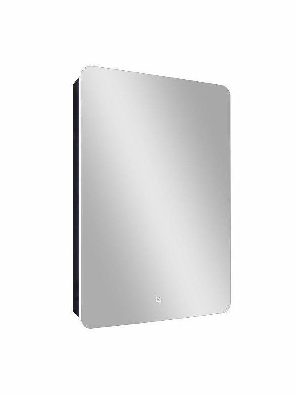 Зеркальный шкаф Art&Max Lecce 56 R AM-Lec-560-850-1D-R-DS-F-Nero с подсветкой цвет Черный