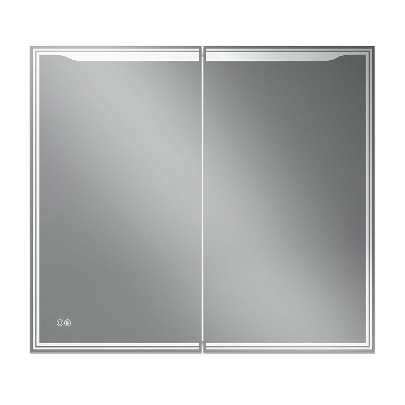Зеркальный шкаф Art&Max Merano 90 L AM-Mer-900-800-1D-L-DS-F с подсветкой цвет Белый