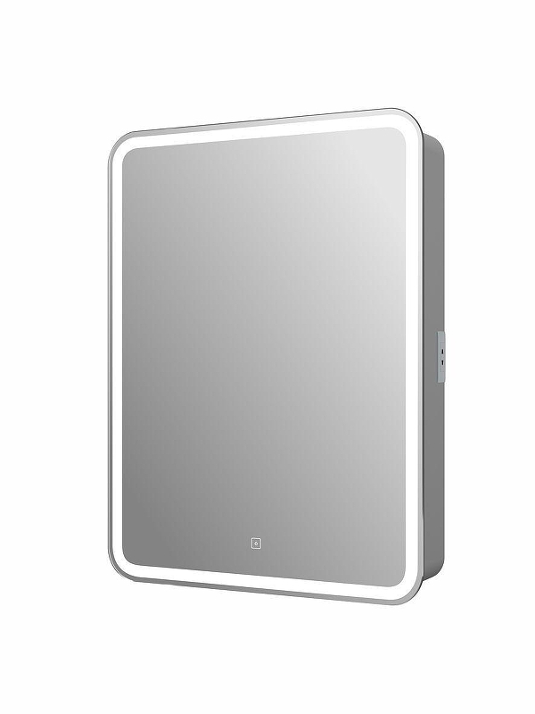 Зеркальный шкаф Art&Max Platino 55 L AM-Pla-550-800-1D-L-DS-F с подсветкой цвет Белый