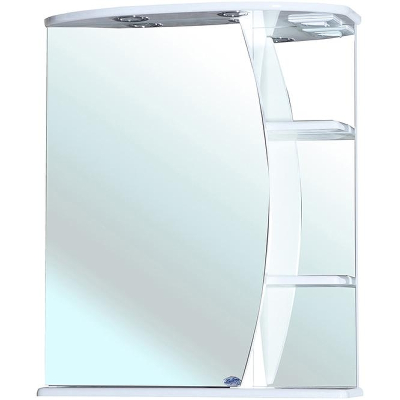 Зеркальный шкаф Bellezza Луна 60 L 4612609002017 с подсветкой Белый