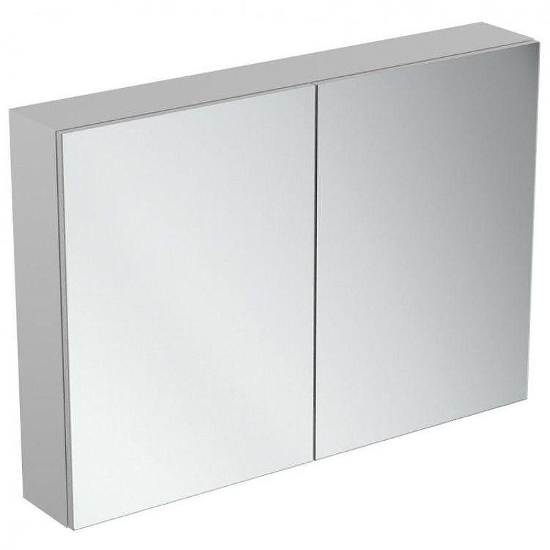 Зеркальный шкаф Ideal Standard Mirror Light 100 T3498AL с подсветкой цвет Aluminium Effect (Алюминий)