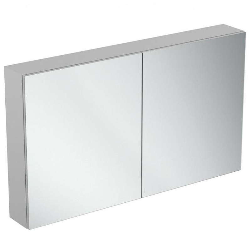 Зеркальный шкаф Ideal Standard Mirror Light 120 T3499AL с подсветкой цвет Aluminium Effect (Алюминий)