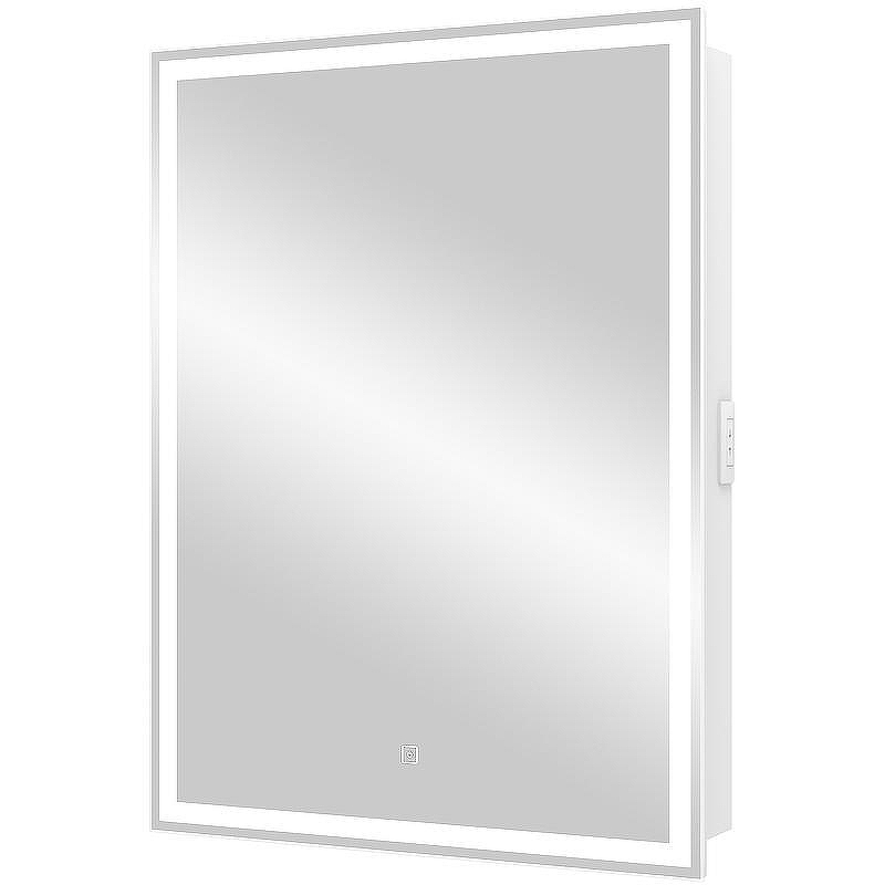 Зеркальный шкаф Континент Allure LED 55 L МВК002 с подсветкой Белый