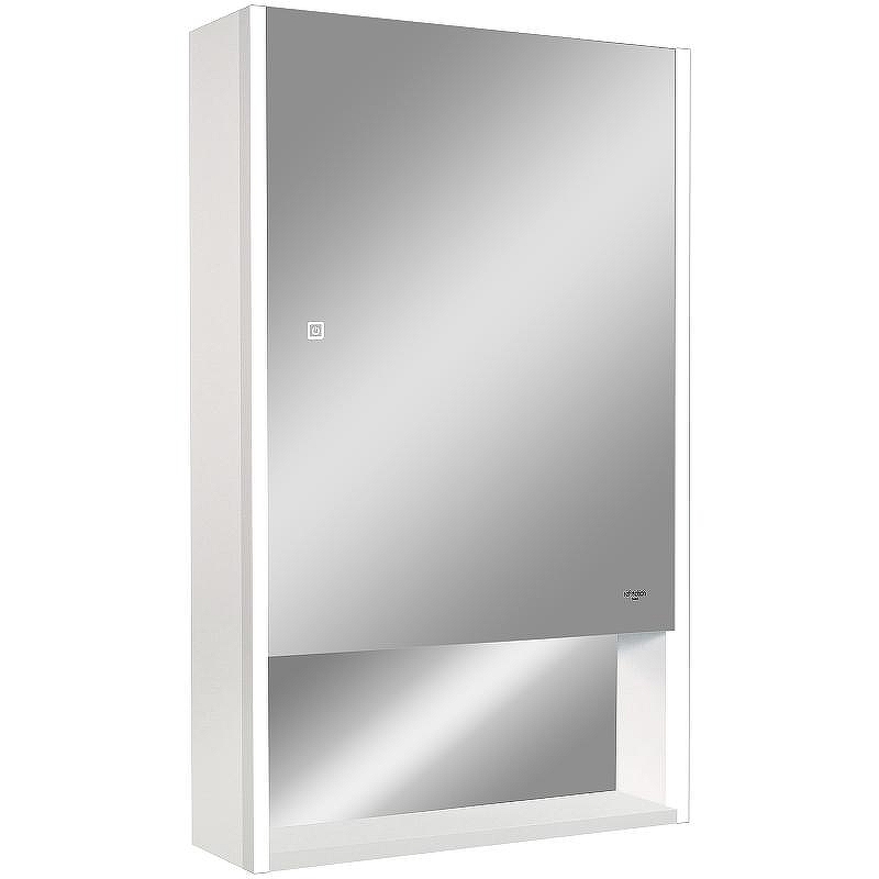 Зеркальный шкаф Reflexion Box 600х800 RF2422WH с подсветкой Белый матовый