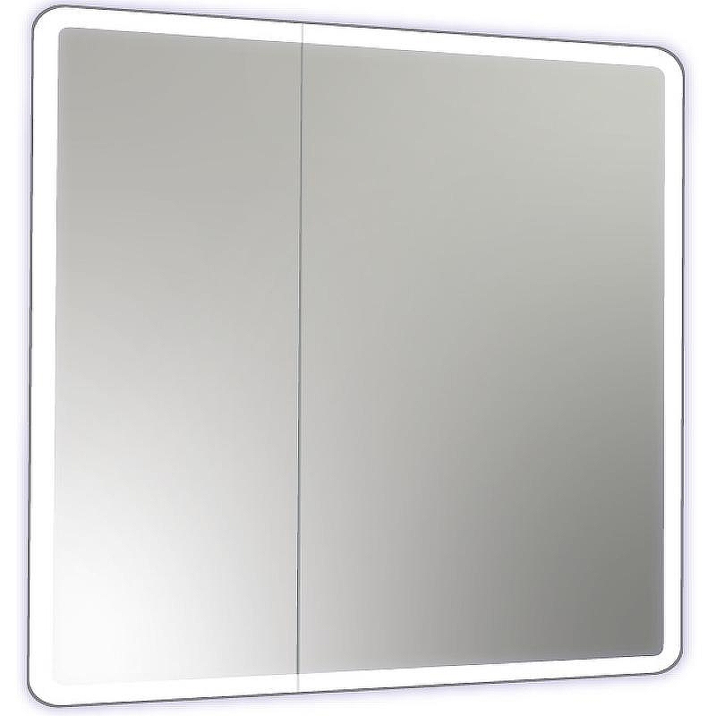 Зеркальный шкаф Reflexion Chill 800х800 RF2315CH с подсветкой Белый матовый