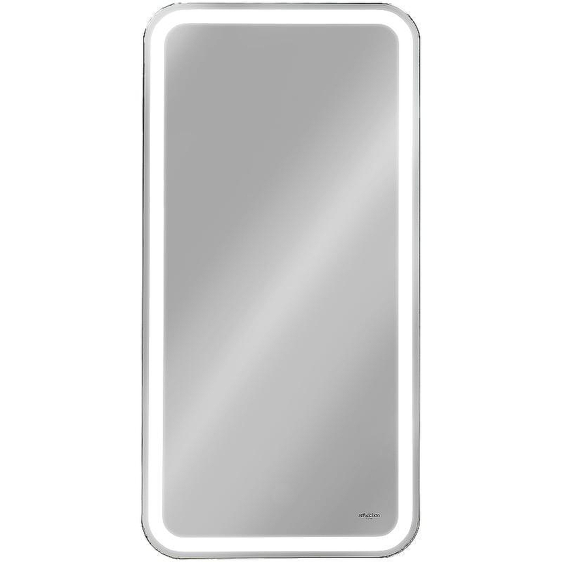 Зеркальный шкаф Reflexion Circle 400х800 L RF2105SR с подсветкой Белый матовый