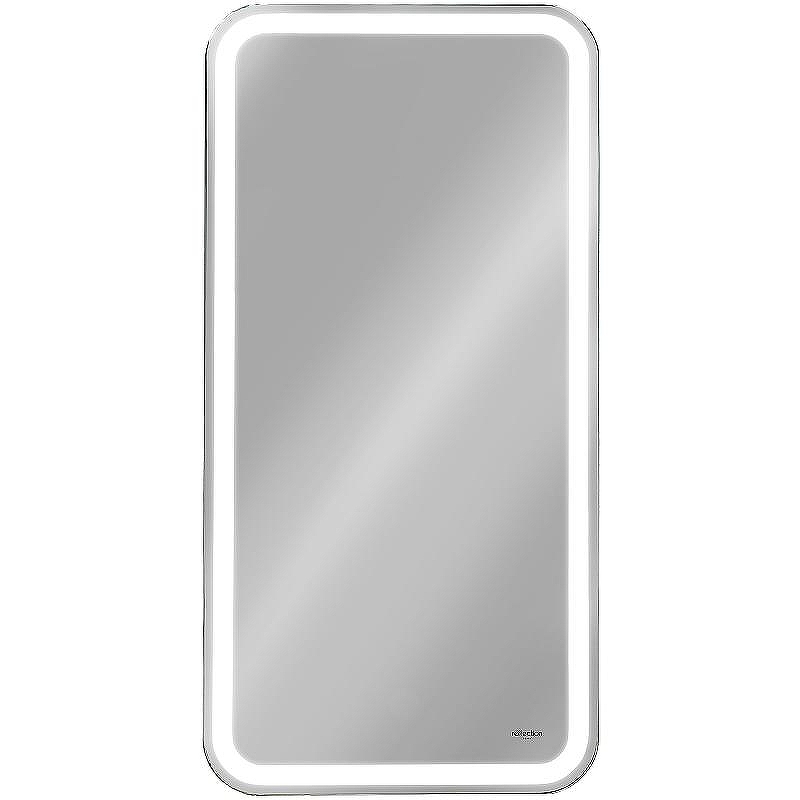 Зеркальный шкаф Reflexion Circle 400х800 R RF2104SR с подсветкой Белый матовый