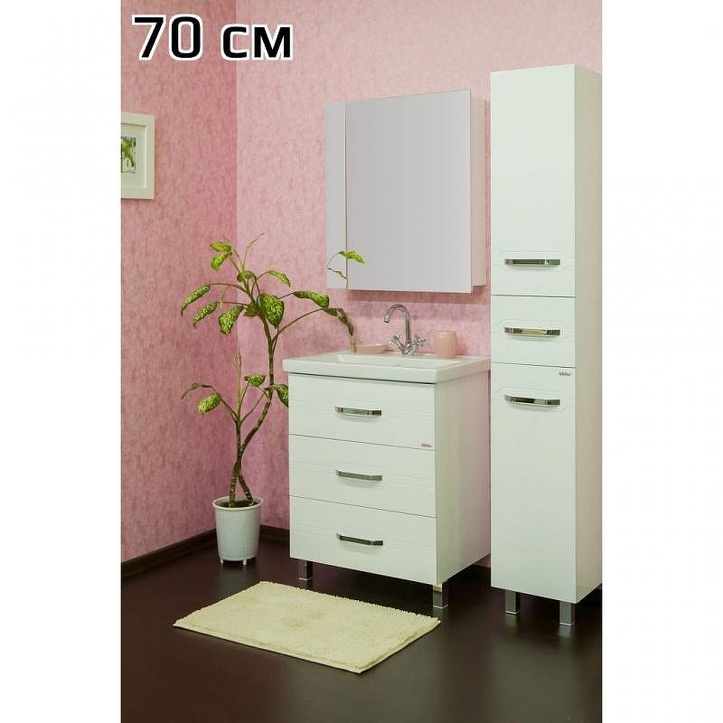 Зеркальный шкаф Sanflor Анкона 70 R С0000002057 Белый