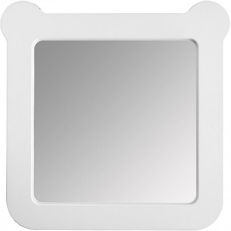 Зеркало Aquaton Каспер Мишка 51 1A283402CRE20 Белое матовое