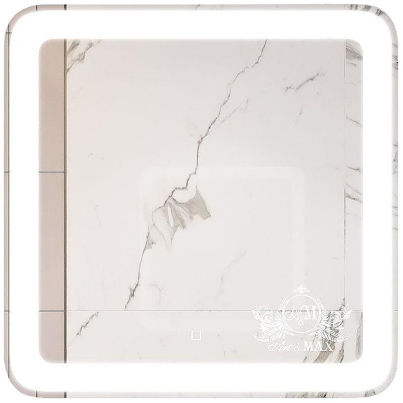 Зеркало Art&Max Latina AM-Lat-800-800-DS-F с подсветкой с сенсорным выключателем