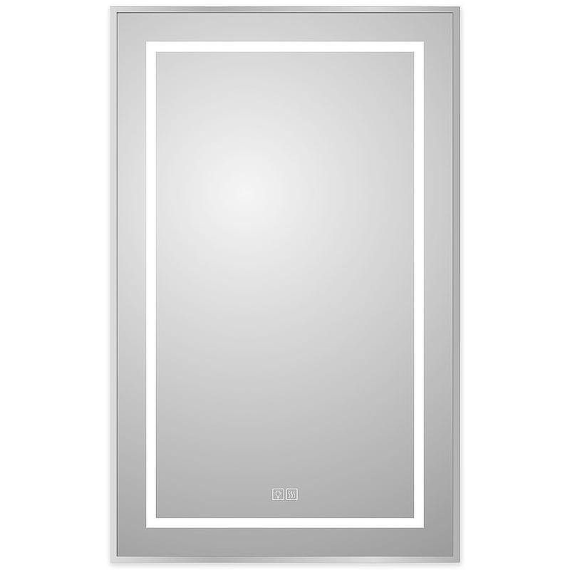 Зеркало BelBagno Kraft 50 SPC-KRAFT-500-800-LED-TCH-WARM с подсветкой Сатин с сенсорным выключателем и подогревом