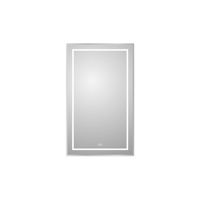 Зеркало BelBagno Kraft 60 SPC-KRAFT-600-1000-LED-TCH-WARM с подсветкой цвет Сатин с сенсорным выключателем и подогревом
