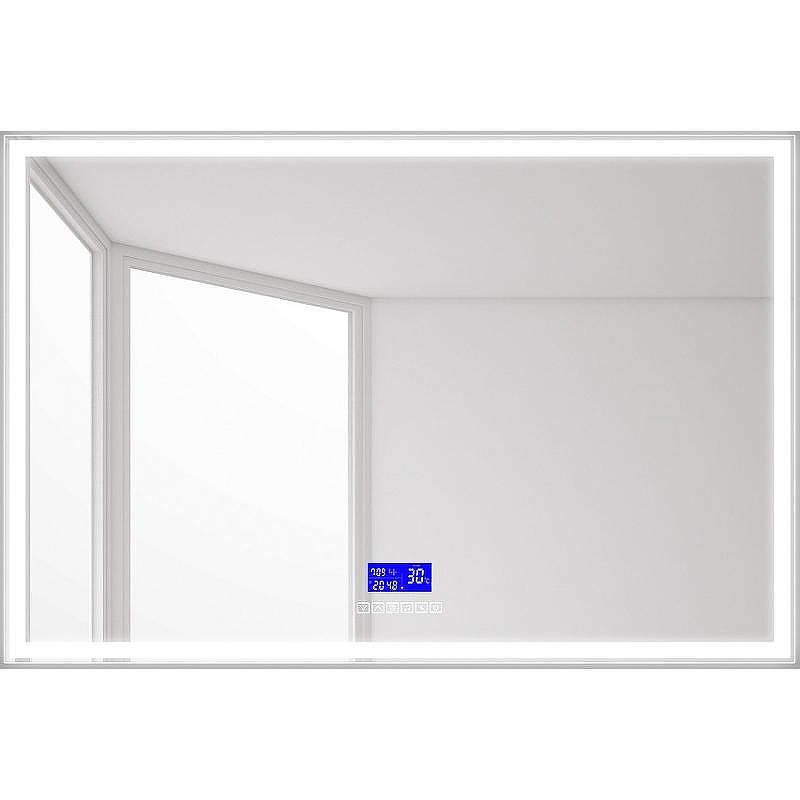 Зеркало BelBagno SPC-GRT-1200-800-LED-TCH-RAD с подсветкой с сенсорным выключателем с bluetooth с термометром с радио
