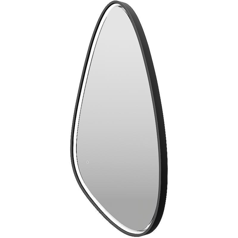 Зеркало Brevita Venus 60 VEN-Var-060-black с подсветкой Черное матовое с сенсорным выключателем