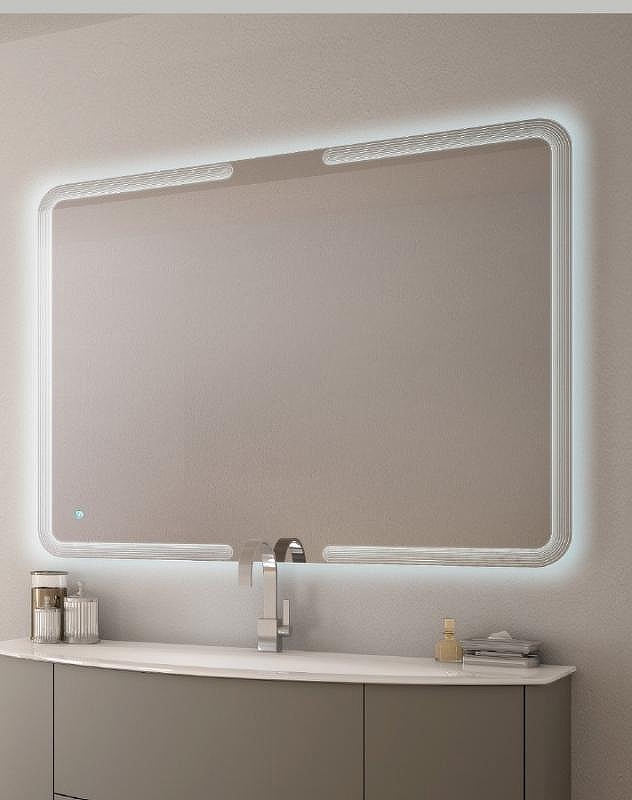 Зеркало Cezares 90 со встроенной LED подстветкой и сенсорным выключателем Touch System с встроенной подстветкой
