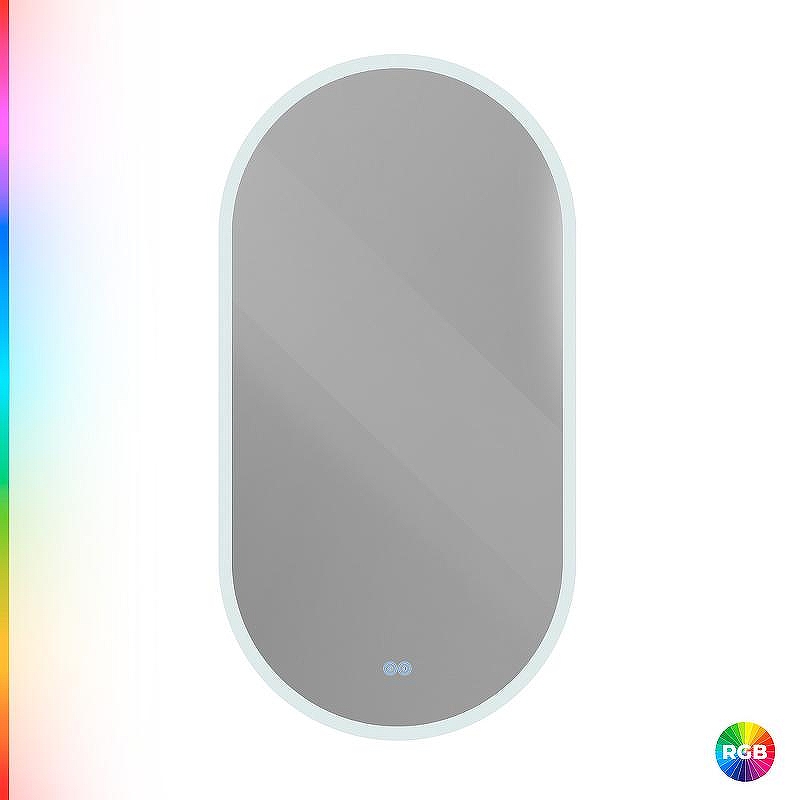 Зеркало Cezares Ellisse 50 CZR-SPC-ELS-500-950-RGB-TCH с подсветкой с сенсорным выключателем и функцией памяти