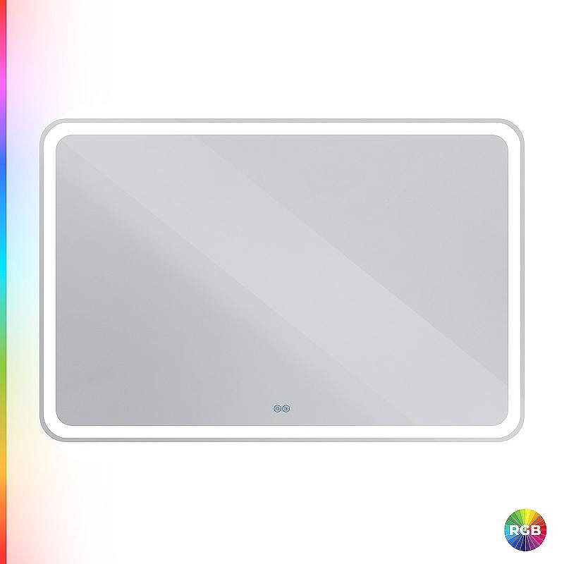 Зеркало Cezares Multicolore 120 CZR-SPC-MC-1200-800-RGB-TCH с подсветкой с сенсорным выключателем и функцией памяти