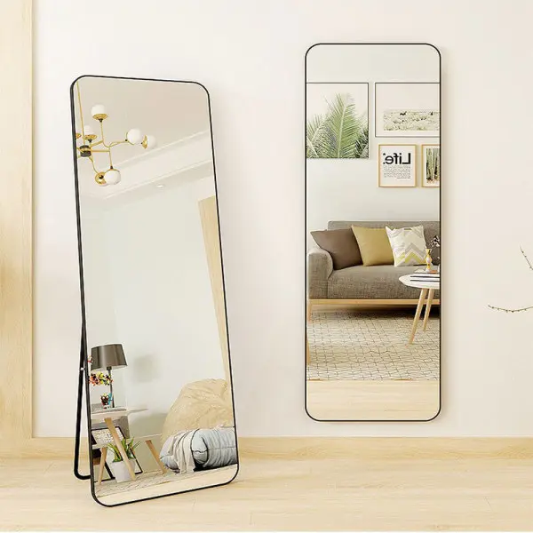 Зеркало декоративное A+T Home Decor прямоугольное 50x170 см металл черное