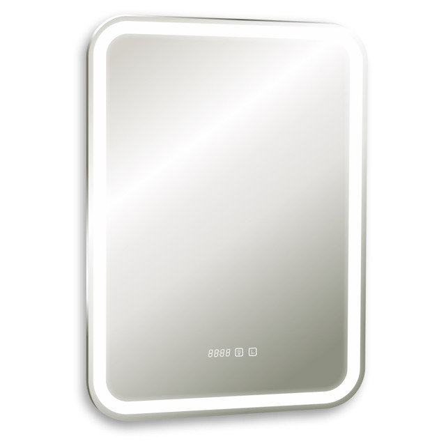 зеркало для ванной SILVER MIRRORS Мальта 55х80см сенсор подогрев часы