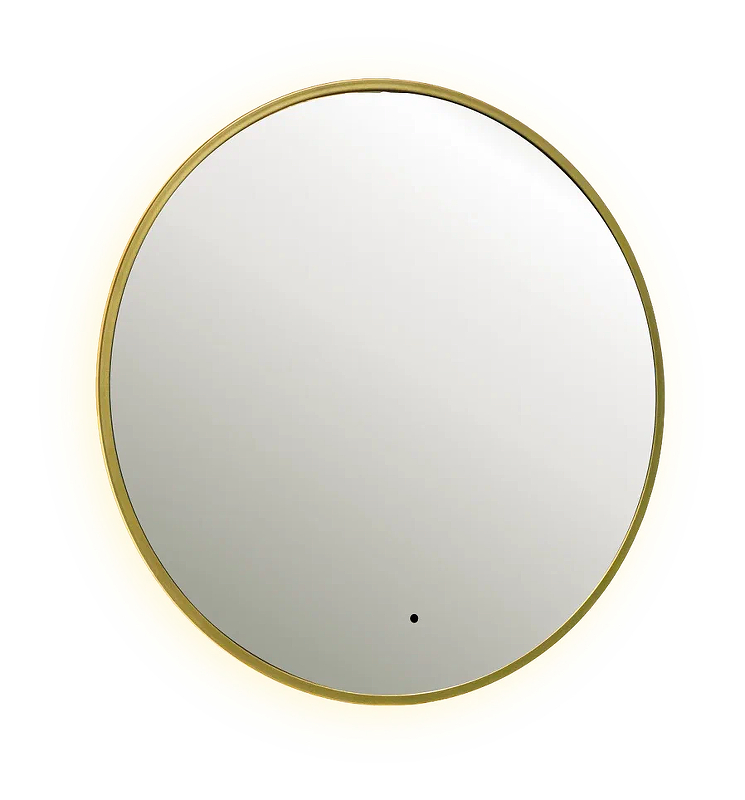 Зеркало Dreja Shine 80 99.2049 с подсветкой цвет Золото