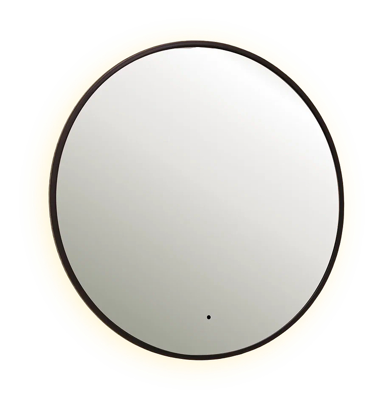 Зеркало Dreja Shine 80 99.2050 с подсветкой цвет Черный