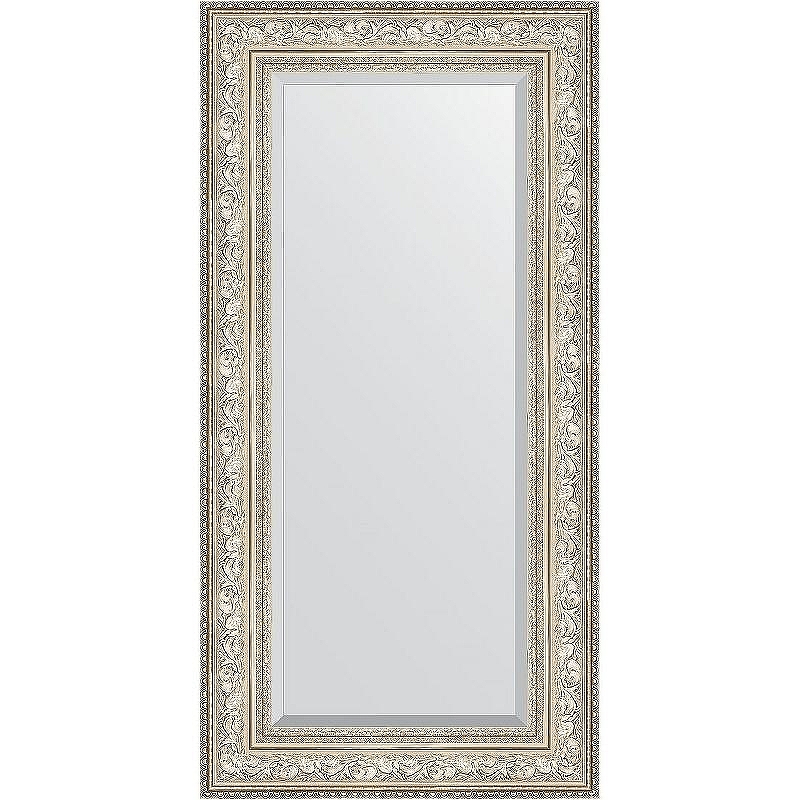 Зеркало Evoform Exclusive 120х60 BY 3504 с фацетом в багетной раме - Виньетка серебро 109 мм