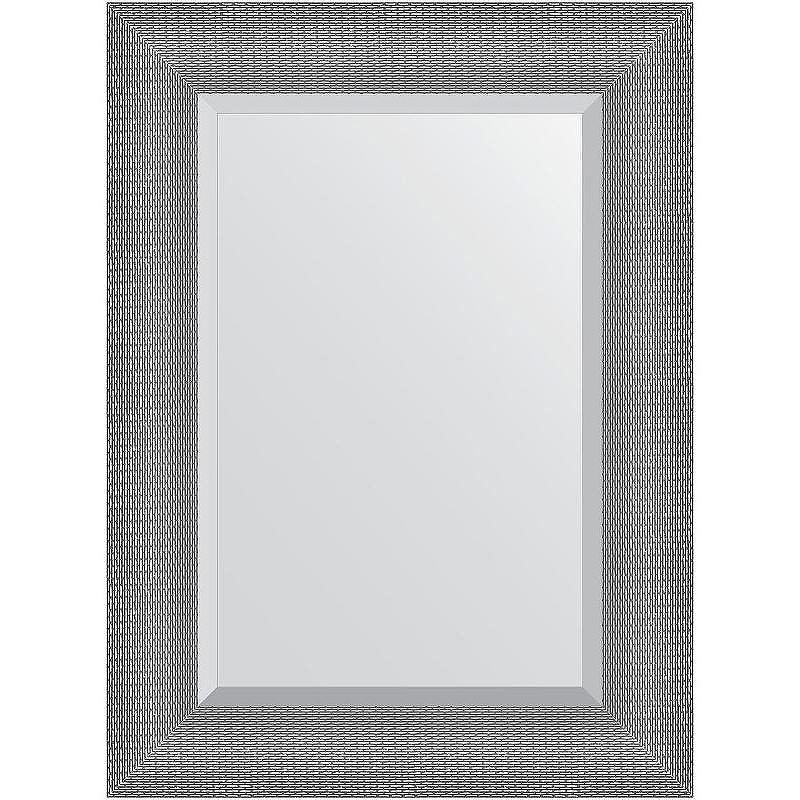 Зеркало Evoform Exclusive 77х57 BY 3934 с фацетом в багетной раме - Серебряная кольчуга 88 мм