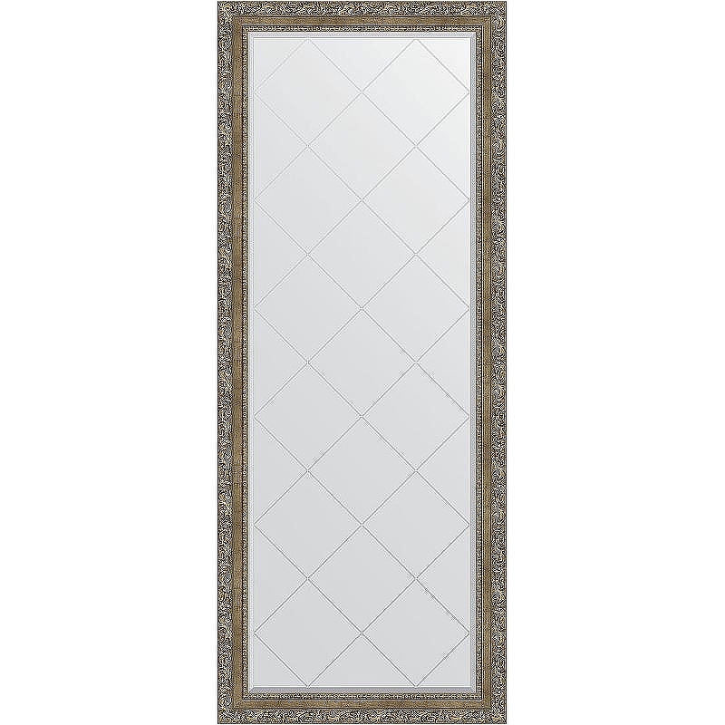 Зеркало Evoform Exclusive-G Floor 200х80 BY 6315 с гравировкой в багетной раме - Виньетка античная латунь 85 мм